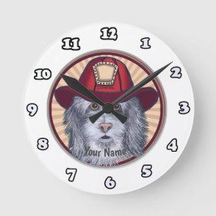Ronde Horloge Pompiers Sheepdog