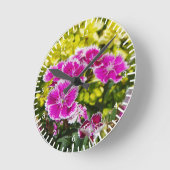 Ronde Horloge Purple Picotee (Angle)