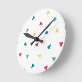 Ronde horloge Rainbow Confetti (Angle)