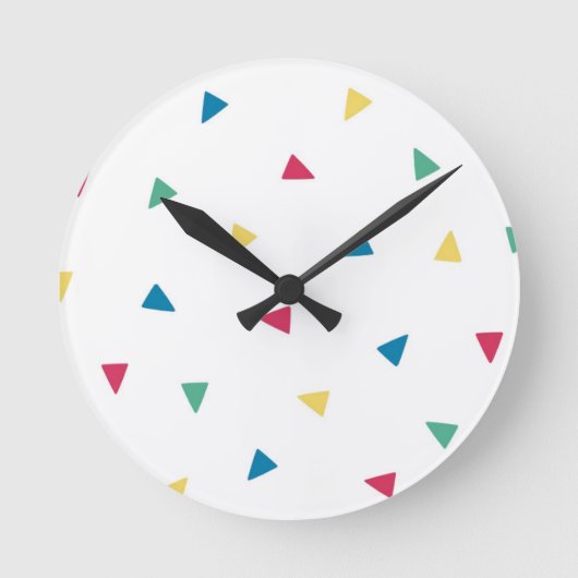 Ronde horloge Rainbow Confetti (Recto)