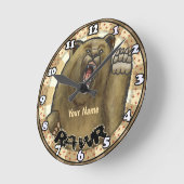 Ronde Horloge Rawr Bear (Angle)