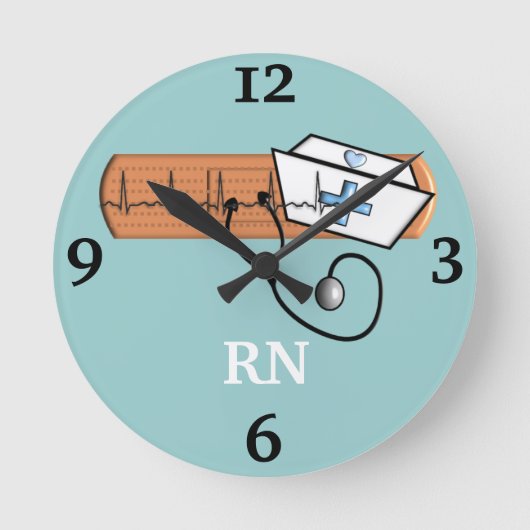 Ronde Horloge "RN" de l'infirmière autorisée (Recto)