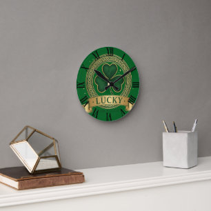 Ronde Horloge romaine irlandaise de la Saint-Patrick cha