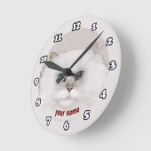 Ronde Horloge Rondo Persian Cat (Angle)