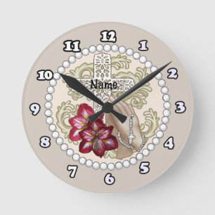 Ronde Horloge Rosaire Amaryllis