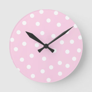 Ronde Horloge rose de points