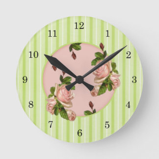 Ronde Horloge Rose du chalet