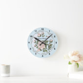 Ronde Horloge Rose du jardin (Maison)