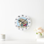 Ronde Horloge Rose Licorne (Maison)
