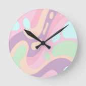 Ronde Horloge rose pastel (Recto)