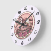 Ronde Horloge rose Rocking Horse (Angle)