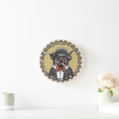 Ronde horloge Rottweiler Porter des lunettes (Maison)