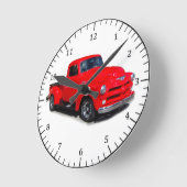 Ronde Horloge rouge 1954 (Angle)