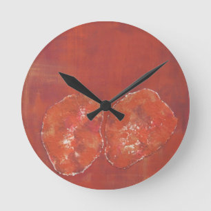 Ronde Horloge rouge Ameoba