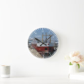 Ronde Horloge rouge Cedarglen (Maison)