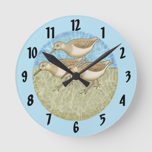 Ronde horloge Sandpipers (Recto)