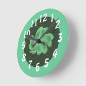 Ronde Horloge shamrock(trèfle) (Angle)