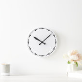 Ronde Horloge simple avec points noirs (Maison)