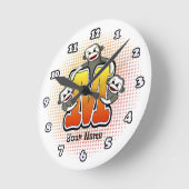 Ronde Horloge Singe Chaussette Monogram M (Angle)