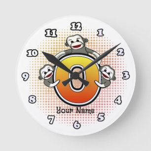 Ronde Horloge singe chaussette Monogram O