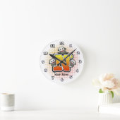 Ronde Horloge Singe Chaussette Monogramme N (Maison)