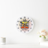 Ronde Horloge Singe de Chaussette Monogramme K (Maison)