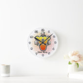 Ronde Horloge Singe de chaussette V Monogramme (Maison)