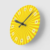 Ronde Horloge solaire jaune (Angle)