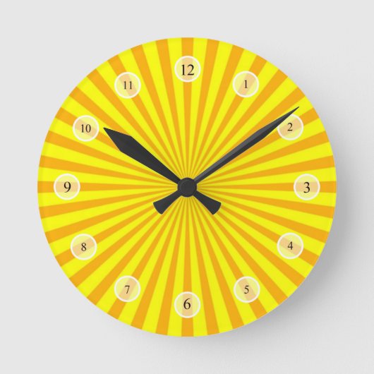 Ronde Horloge solaire jaune (Recto)