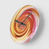 Ronde Horloge spirale rose (Angle)