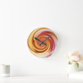 Ronde Horloge spirale rose (Maison)