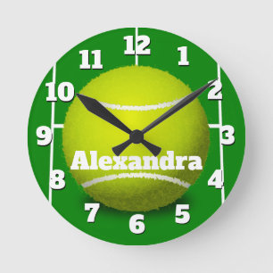 Ronde Horloge sportive de balle de tennis