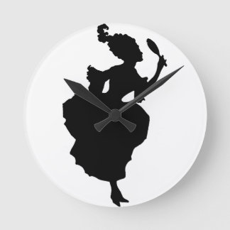 Ronde Horloge sublime de silhouette de Marie Antoinette