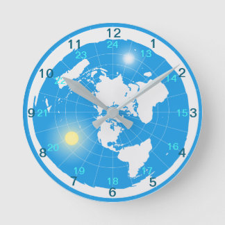 Ronde Horloge Terre plate