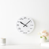 Ronde horloge toki pona (blanc) (Maison)