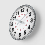 Ronde Horloge traditionnelle avec 12/24 (Angle)