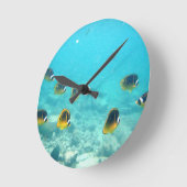 Ronde Horloge tropicale Hawaiian Fish Wall (Angle)