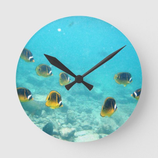 Ronde Horloge tropicale Hawaiian Fish Wall (Recto)