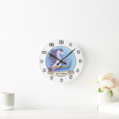 Ronde Horloge Unicorne en gras (Maison)