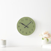 Ronde Horloge vert Avocado (Maison)