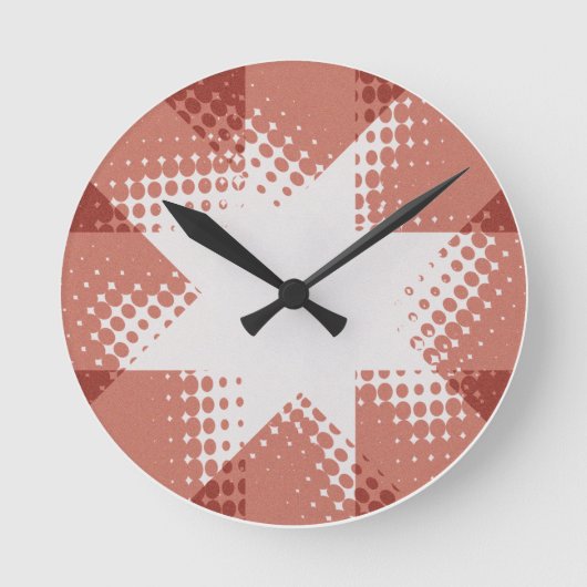 Ronde Horloge vintage à demi-ton (Recto)