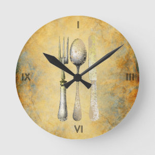 Ronde Horloge vintage de cuisine de charme