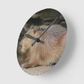 Ronde Horloge Wild Capybara (Angle)