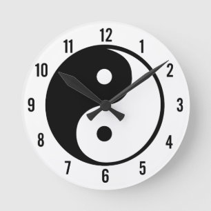 Ronde Horloge Yin Yang