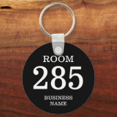 Ronde hotelkamer sleutelhanger met aangepaste numm (Achterkant)