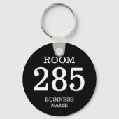 Ronde hotelkamer sleutelhanger met aangepaste numm (Achterkant)