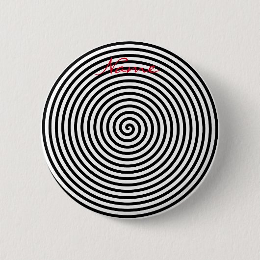 Ronde Hypnosis Spiral Thunder_Cove Button 5,7 Cm (Voorkant)