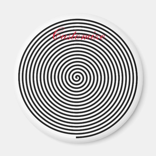 Ronde Hypnosis Spiral Thunder_Cove Magneet (Voorkant)
