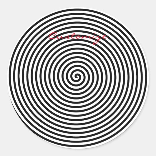 Ronde Hypnosis Spiral Thunder_Cove Ronde Sticker (Voorkant)