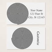 Ronde Hypnosis Spiral Thunder_Cove Visitekaartje (Voorkant /achterkant)